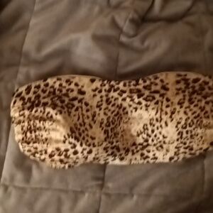Leopard print Maidenform bandeau